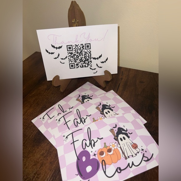 Fab-boo-lous thank you cards, Custom Cards - Picture 3 of 5